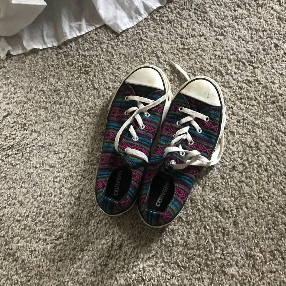 Aztec converse tennis shoes